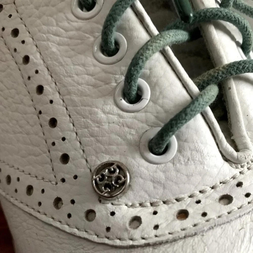 FORE G4 Golf Sneakers White Green Men's Leather Shoes Size 12.5